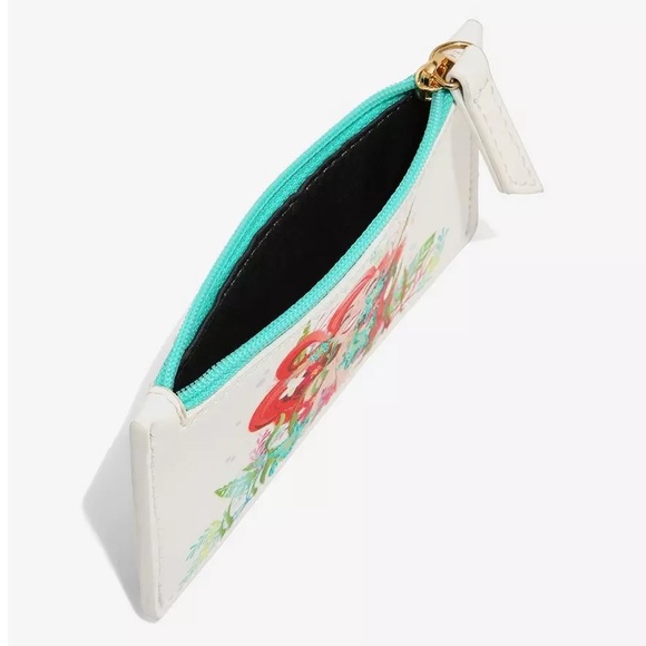 DANIELLE NICOLE DISNEY THE LITTLE MERMAID Ariel HANDBAG, CARDHOLDER & PIN BUNDLE - Picture 10 of 13